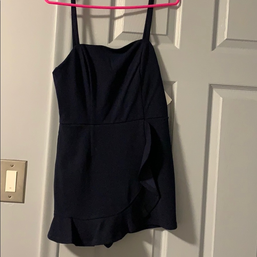 NWT navy romper dress